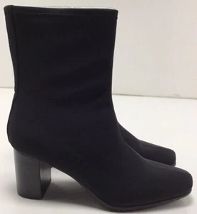 Stivali donna Miley metà polpaccio nuovi aerosoles tessuto nero elasticizzato taglia US 9,5 larghi - Foto 1 di 10
