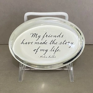 Ben's Garden Paperweight My Friends Have Made the Story of My Life Helen Keller - Picture 1 of 12
