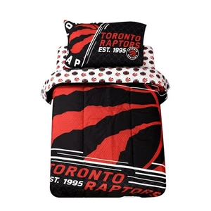 NBA Toronto Raptors 4 Piece Soft Polyester Twin Bedding Sheet Set for Kids - Bild 1 von 9