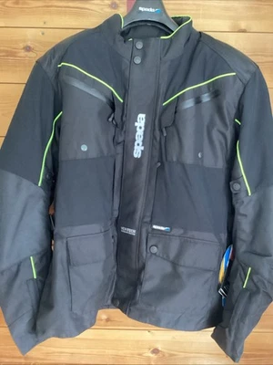 Spada Routemaster Waterproof Men's Motorcycle Motorbike Jacket Black 4XL UK 50" - Image 1 of 4