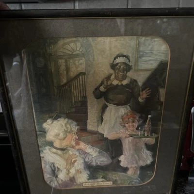 1925 Coca Cola Ad Created By Fred Mizen, Beautifully Matted And Framed  - Image 1 of 4