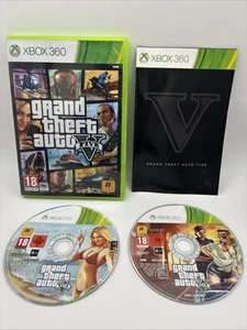 Grand Theft Auto V Xbox 360 GTA 5 Gioco Francese PAL Con Manuale, NO mappa - Foto 1 di 8