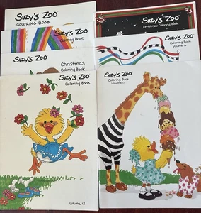 Posten von 7 SUZY'S ZOO MALBÜCHERN; Brandneu; Detaillierte Liste unten - Bild 1 von 8