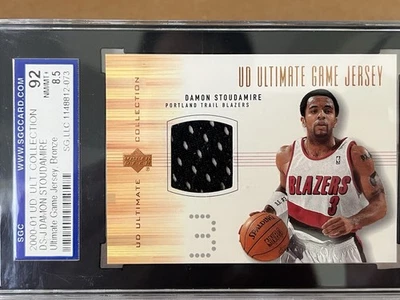 2000-01 UD Ultimate Collection Game Jersey Bronze Damon Stoudamire #DS-J SGC 92 - Image 1 of 2
