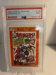 1990 Marvel Universe Avengers #4 PSA9 - Picture 1 of 2