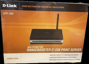 D-Link DPR-1260 Multifunction Rangebooster G USB Print Server Factory Sealed!!!! - Picture 1 of 4