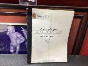 3 Chris Craft Boat Specs PLANS Info Parts 1/1 95ft YATCH LUXURY 50p BOOK MURRAY - Picture 1 of 24
