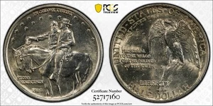 Medio dólar de plata conmemorativo Stone Mountain 1925 - graduación profesional GS MS64 - ¡Bonito! 7160 - Imagen 1 de 5