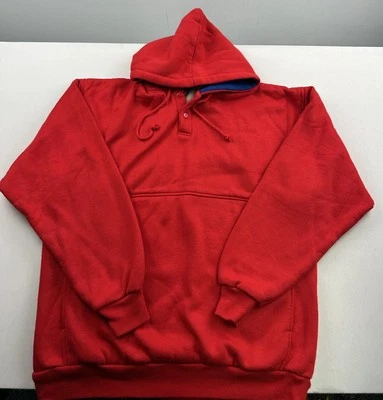 Sudadera con Capucha Forrada Térmica MacGregor De Colección Para Hombre Grande Rojo Azul Bolsillo Foto 1 de 4