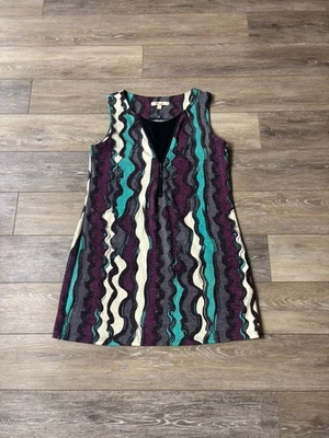 Vestido Aryeh Talla XL Anthropologie Años 70 Retro Mod Funda Artística Funky Hipster Oficina Foto 1 de 4