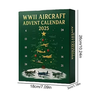 2025 2D WWII AIRCRAFT ADVENT CALENDAR 24Days Coun tdown For Airplane Calendar♨ - Picture 1 of 12