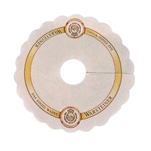 10x Warsteiner Bier Pilsdeckchen Bierrosette Bierdeckel Pilskragen Tropfenfänger - Bild 1 von 1