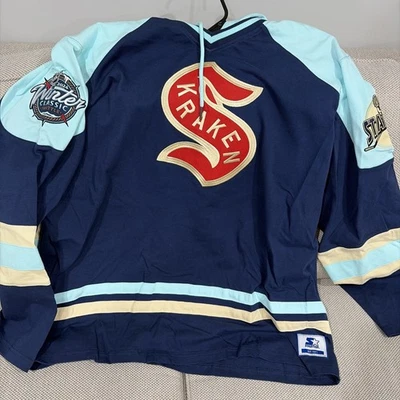 Sudadera con Capucha Seattle Kraken XL NUEVA CON ETIQUETAS Starter 2024 Clásica de Invierno Foto 1 de 4