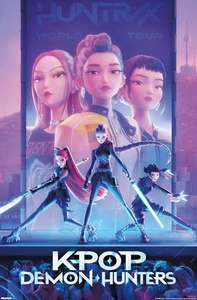 Netflix Kpop Demon Hunters (2025) - Póster de pared de una hoja, 34L X 22,4W, sin marco - Imagen 1 de 12