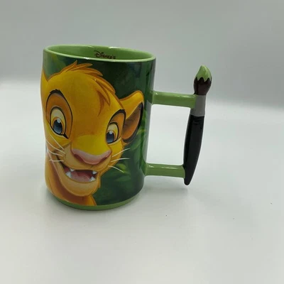 Disney The Lion King Coffee Mug Simba Timon Pumbaa Paintbrush Handle Cup - Image 1 of 4