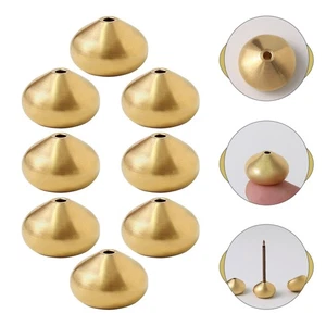 8pcs Mini Copper Incense Holders Unique Incense Burning Bases Exquisite - Foto 1 di 12