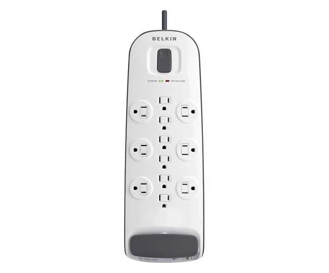 BELKIN 12-Outlet Surge Suppressor - 12 - 1.88 kVA - 3996 J - 125 V AC Input - Image 1 of 1