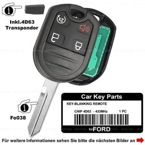 Autoschlüssel Funk Schlüssel Remote für USA Ford Mustang Escape Explorer Edge - Bild 1 von 6