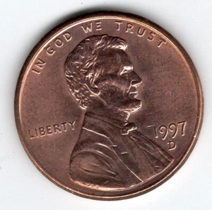 USA 1 Lincoln Memorial Cent 1997 D - Bild 1 von 2
