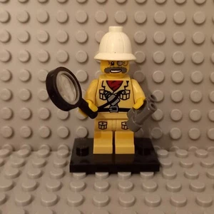 Lego - Explorer  (col02-7)  Collectable Mini-Fig On Display Stand - Picture 1 of 1