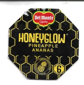 Del Monte HONEYGLOW PINEAPPLE ANANAS Tag - Picture 1 of 2