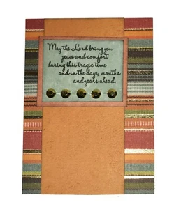 SYMPATHY Greeting Card - Lord Peace and Comfort - Handmade A2 size  SALE - Picture 1 of 2