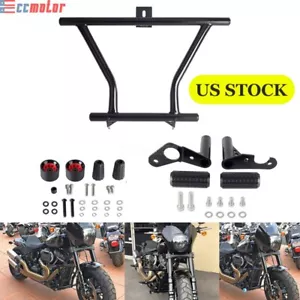 Highway 2-Up Crash Bar For Harley Softail FXST FXBR FXBRS FXLR FXBB FXBBS FXFBS - Picture 1 of 11