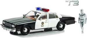 Chevrolet Caprice Police Terminator 2 Judgment Last T2 + Figure T1000 1/18 - Picture 1 of 4