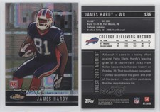2008 Topps Finest Refractors Black Refractor/X-Fractor /10 James Hardy Rookie RC