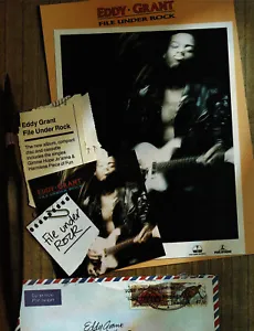 Eddy Grant File Under Rock Album Poster Trade Print Ad 1980s Original - Picture 1 of 1
