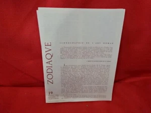 Bulletin zodiaque. - N° 19 - Nouvelle série - septembre 1996. Zodiaque,1996. - Picture 1 of 1