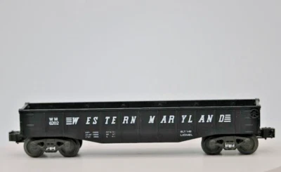 Lionel O Scale Gondola #6202 Western Maryland Spring Trucks 1:48 Gauge W.M. - Image 1 of 4