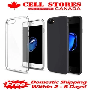 Thin Soft TPU Silicone Jelly Bumper Case for iPhone 5 5S SE 6 7 8 Plus - Foto 1 di 5