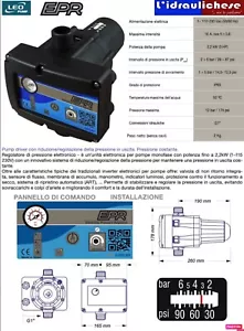 PRESSOFLUSSOSTATO FERRUCCIO PRESSIONE REGOLABILE EPR DIAMETRO 1" - Foto 1 di 1