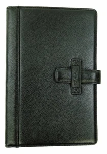 BODHI Italian Leather Kindle Book Jacket Cover Black - Picture 1 of 4