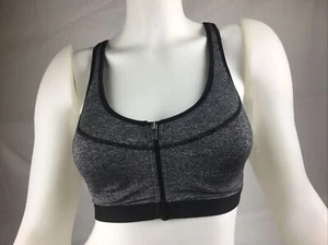 Victoria's Secret Knockout Zip and Clasp Front Padded Sports Bra Sz. 32D - Picture 1 of 12