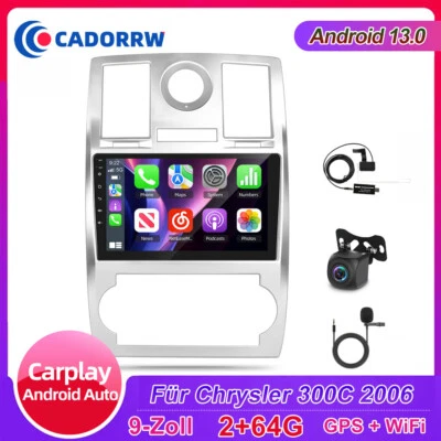 64GB Android 13 Autoradio CarPlay GPS Navi WiFi Für Chrysler 300 300 C 2005-2010 - Bild 1 von 4