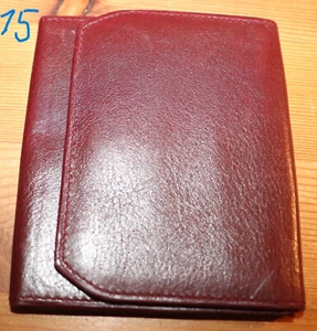 Kartenetui, Führerschein, Perso, Check, Leder, Bordeaux, ca.10 x 8,5 cm, Neu(15) - Bild 1 von 5