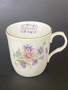 Sadler Wellington Bone China Coffee Mug September flower of the month - Bild 1 von 3