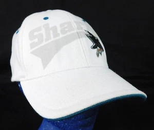 San Jose Sharks NHL Zephyr Z Fit M/L White Baseball Cap Hat Box Shipped - Picture 1 of 10