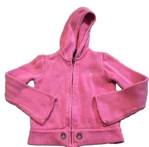 Ralph Lauren Knit The Top Full Zip Pink Size 5t Hoodie - Picture 1 of 3