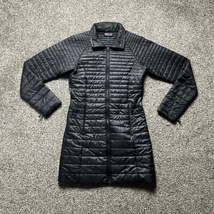 Patagonia Lightweight Puffer Coat Sz 6UK 2US XS Quilted Casual Comfy Longline - Picture 1 of 14