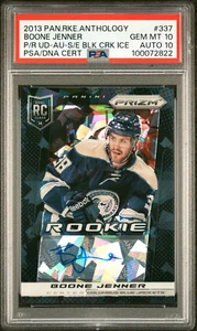 2013 PANINI ROOKIE ANTHOLOGY BOONE JENNER BLACK CRACK ICE ROOKIE PSA 10 /10 AUT0 - Picture 1 of 2