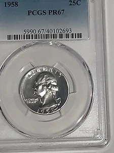 1958 Washington Proof Quarter PCGS PR67 #40102693 - Picture 1 of 4