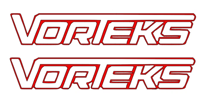 Arrma Vorteks DIE-CUT Decal Sticker ( 2 PCS ) Offroad RC Truck NEW - Image 1 of 1