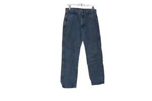 Vintage Rustler 31x30 Blue Jeans Old School Faded Worn Stiff Denim - Picture 1 of 8
