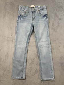 Levis Jeans Boys 12 Reg Blue Light Wash 511 Performance Slim Adjustable Waist - Picture 1 of 12