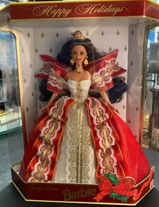 1997 - Happy Holidays Special Edition Barbie - Brunette - #17832 - NRFB - Picture 1 of 3