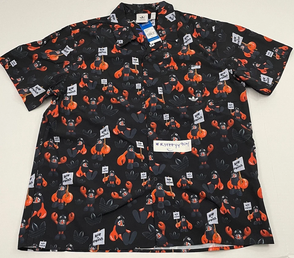 Mens Size M Adidas Philip Colbert Mens Button Down Shirt Asia HA4701