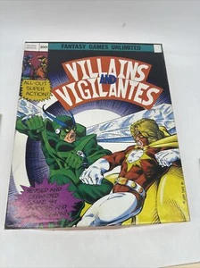 FGU VILLAINS and VIGILANTES (2nd Ed) Fantasy Games Unlimited Looks Good! - Picture 1 of 16
